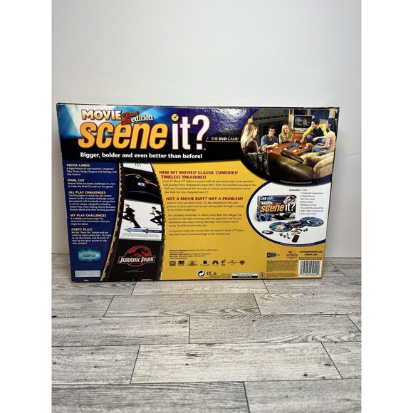 Scene It? Movie 2nd Edition DVD Trivia Board Game Mattel 2007 Preowned COMPLETE - Picture 2 of 10